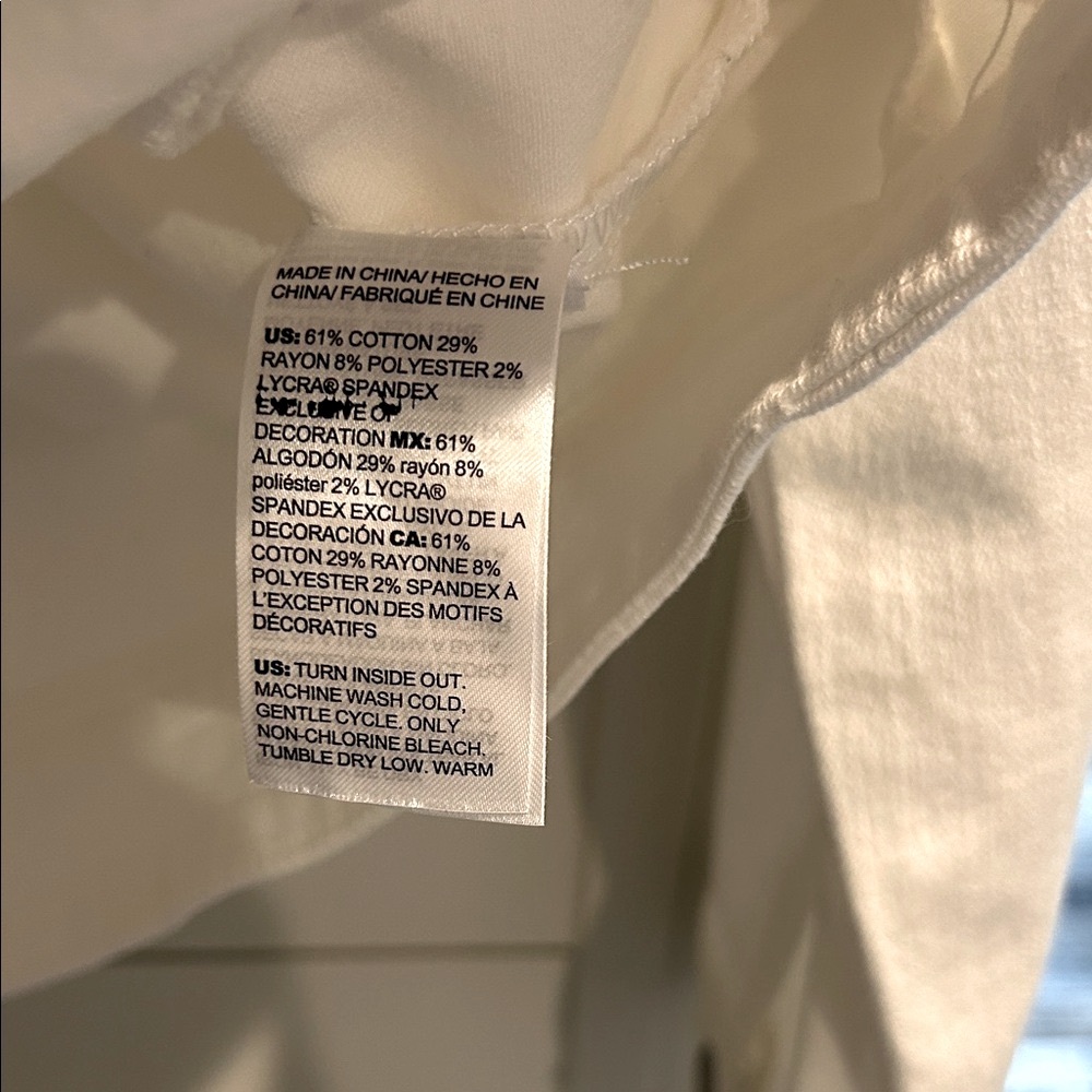 Chico's Jean Jacket with Embroidered Eyelet Sleeve - Picture 5 of 8